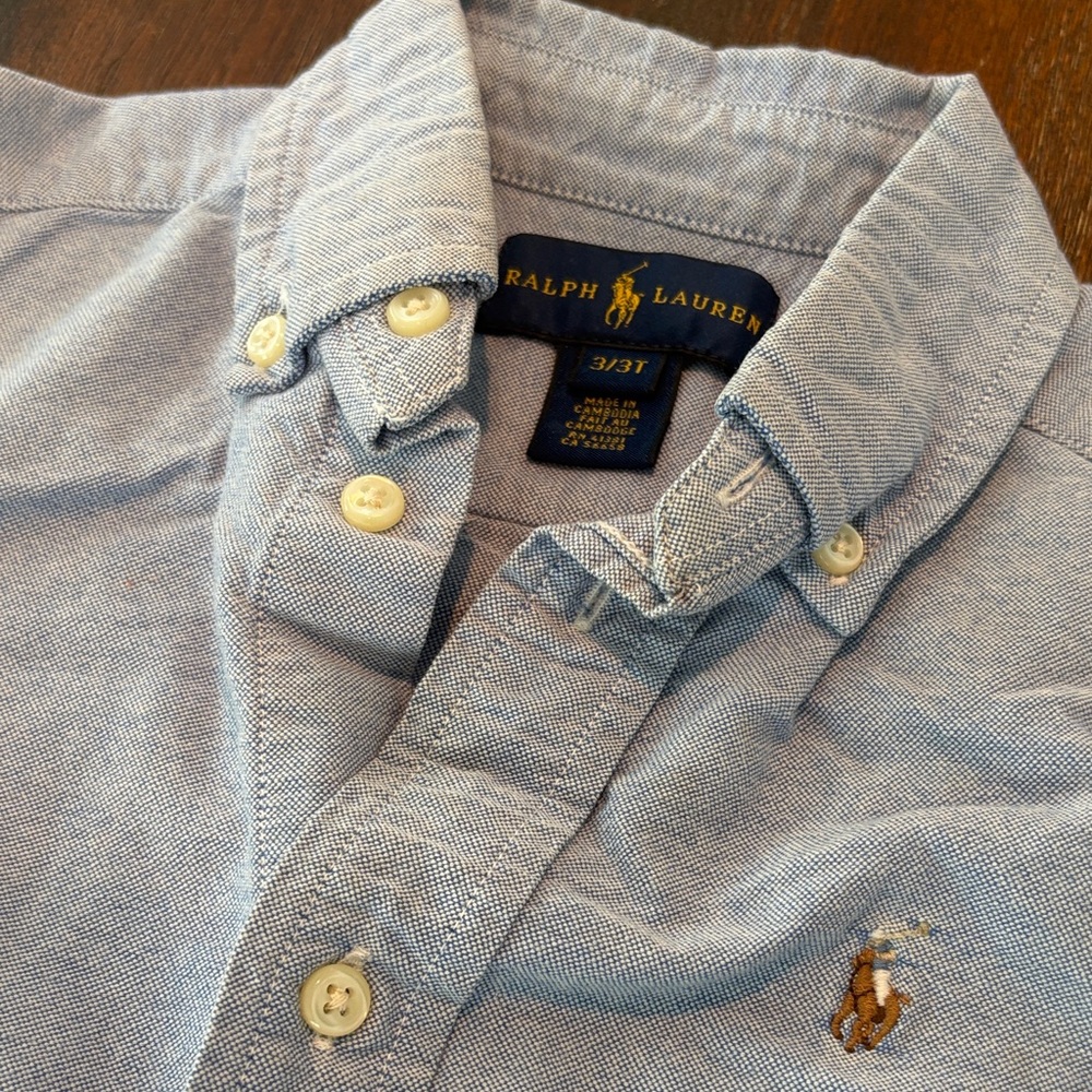Ralph Lauren Light Blue Casual Button Down Shirt